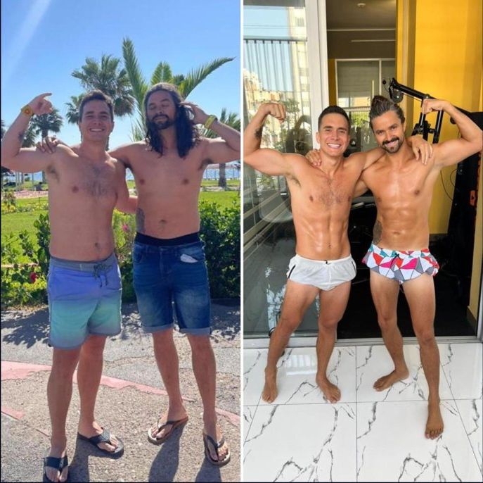 Gustavo y Ronald, antes y después